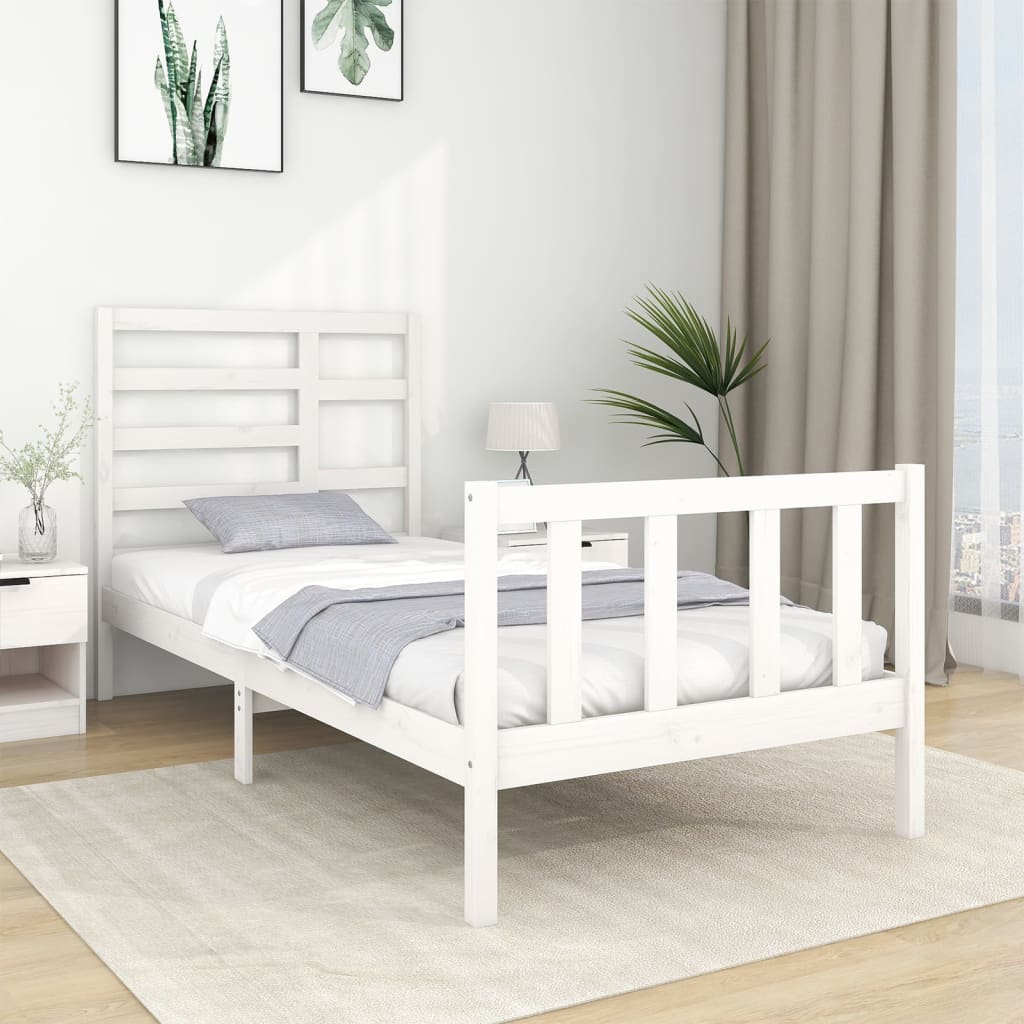 Bedframe massief hout 140x190 cm