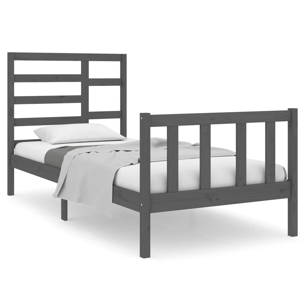 Bedframe massief hout 140x190 cm