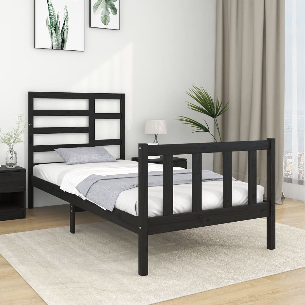 Bedframe massief hout 140x190 cm