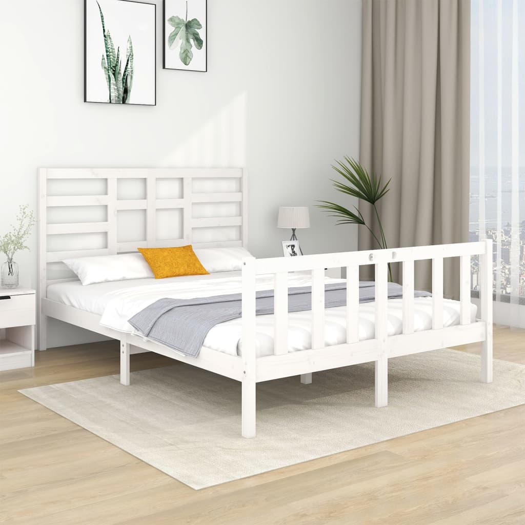 Bedframe massief hout 120x190 cm