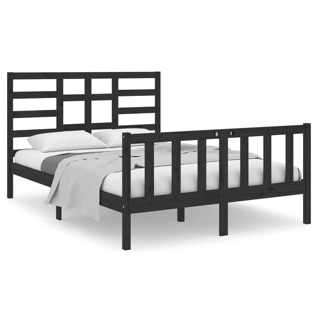 Bedframe massief hout 140x190 cm