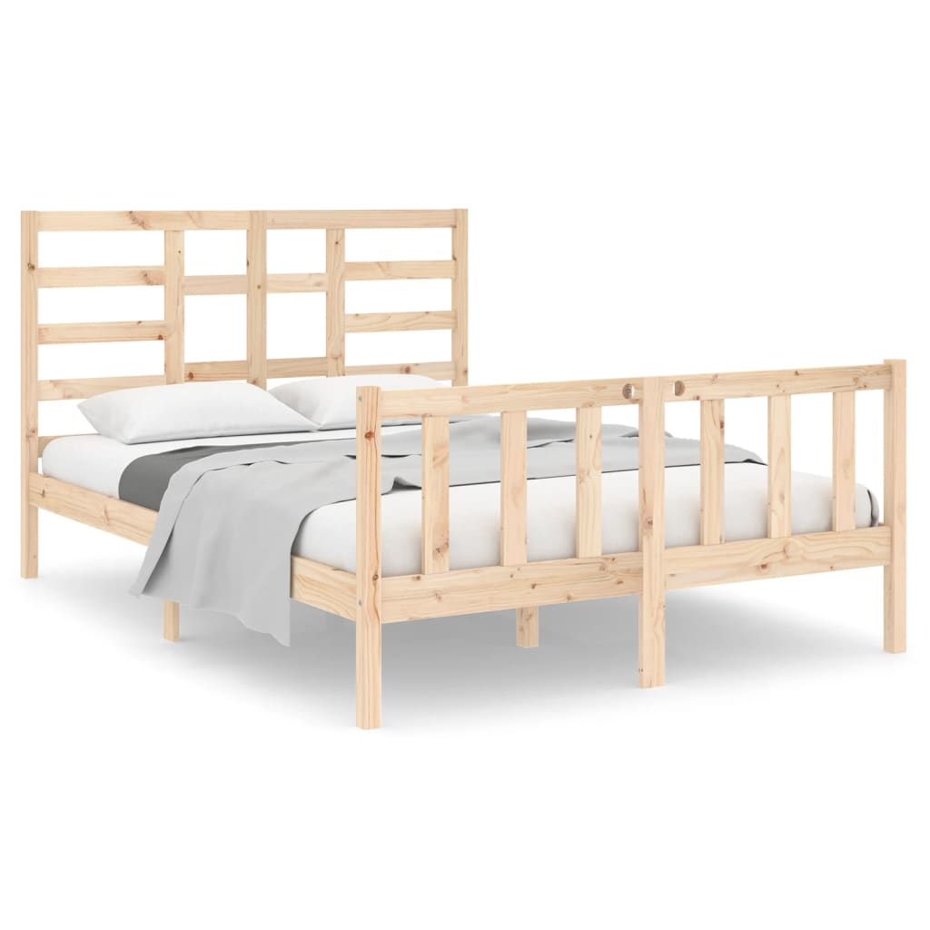 Bedframe massief hout 140x190 cm