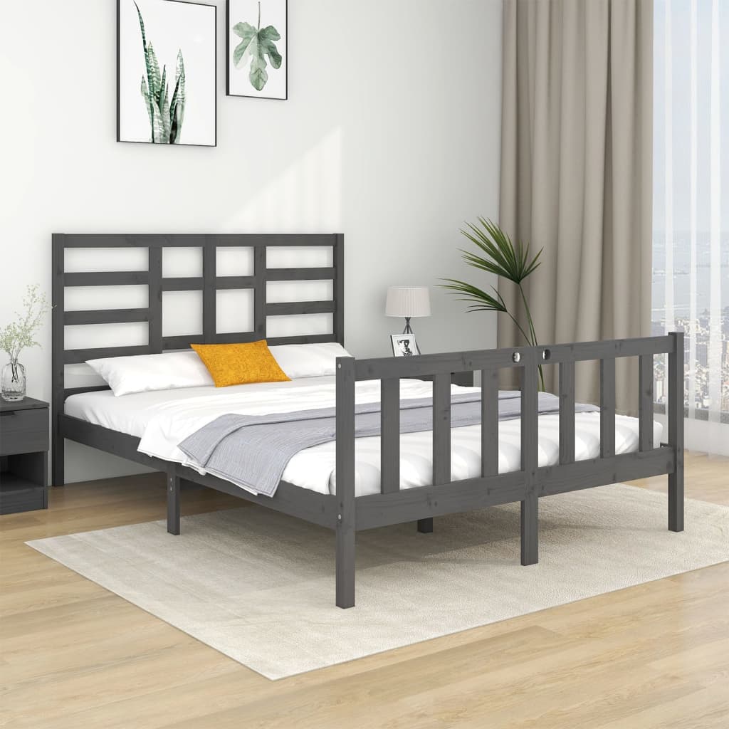 Bedframe massief hout 140x190 cm