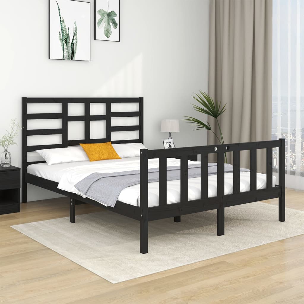 Bedframe massief hout 140x190 cm