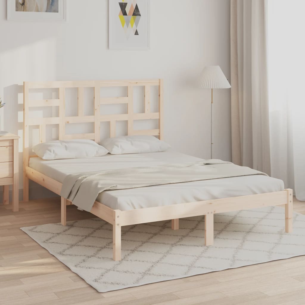 Bedframe massief hout 100x200 cm