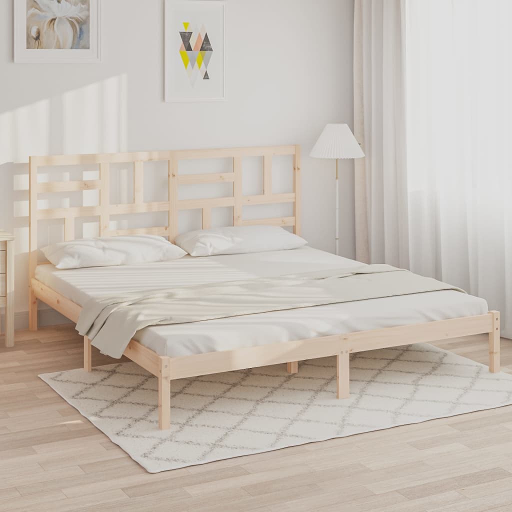 Bedframe massief hout 100x200 cm