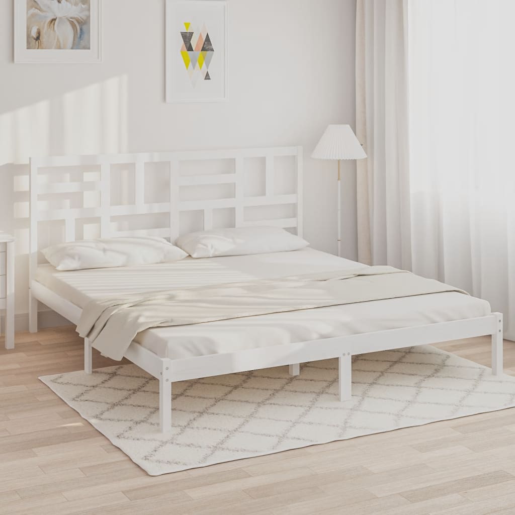 Bedframe massief hout 100x200 cm