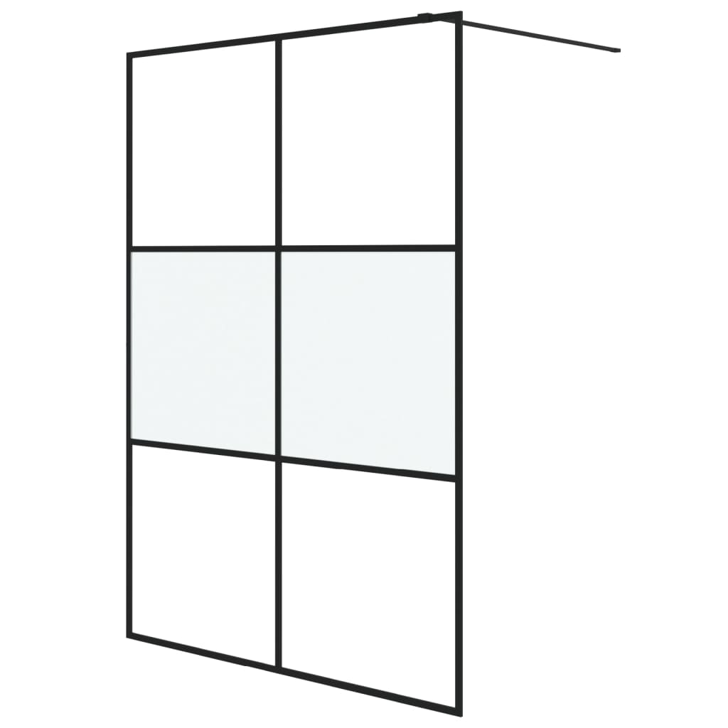 Inloopdouchewand 100x195 cm mat ESG-glas