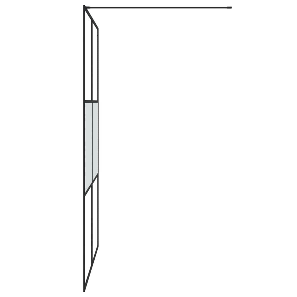 Inloopdouchewand 100x195 cm mat ESG-glas