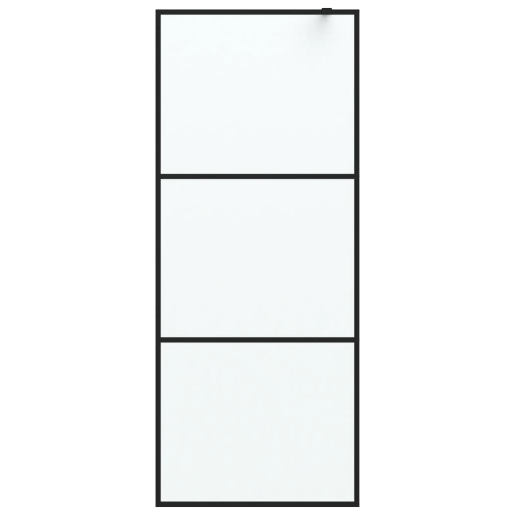 Inloopdouchewand 100x195 cm mat ESG-glas