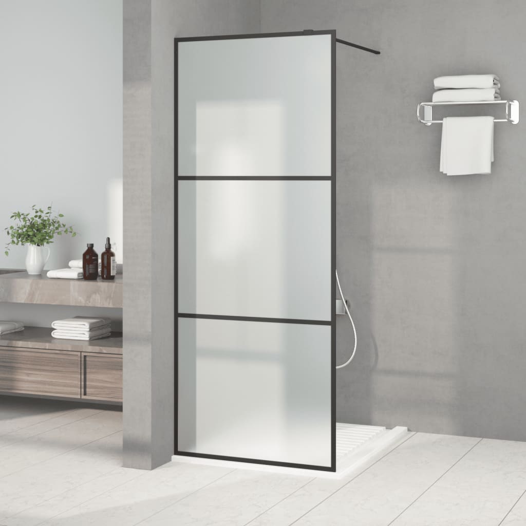 Inloopdouchewand 100x195 cm ESG-glas transparant en