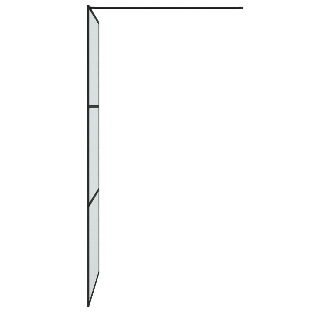 Inloopdouchewand 100x195 cm ESG-glas transparant en