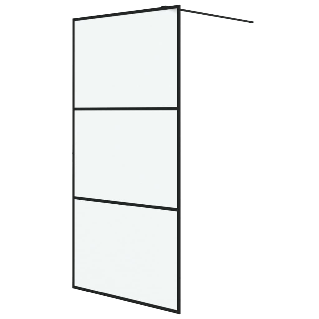 Inloopdouchewand 100x195 cm mat ESG-glas