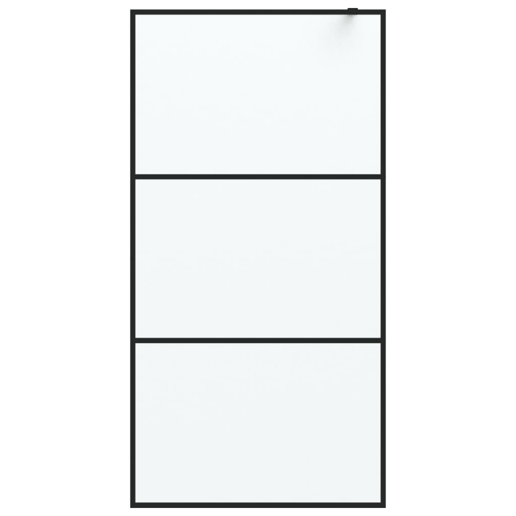 Inloopdouchewand 100x195 cm mat ESG-glas