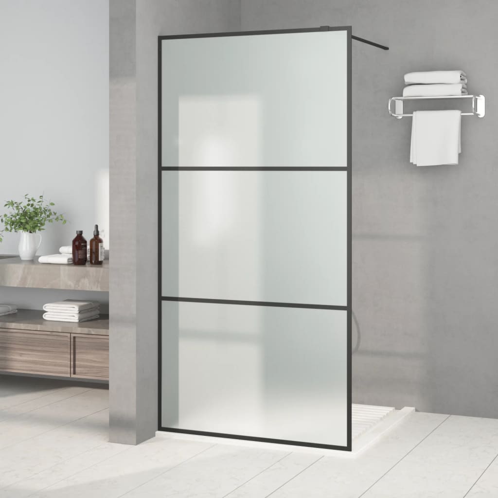 Inloopdouchewand 90x195 cm ESG-glas transparant en