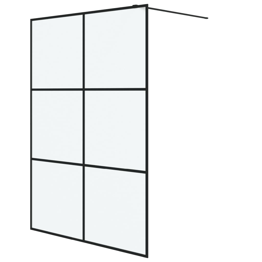 Inloopdouchewand 100x195 cm ESG-glas transparant en