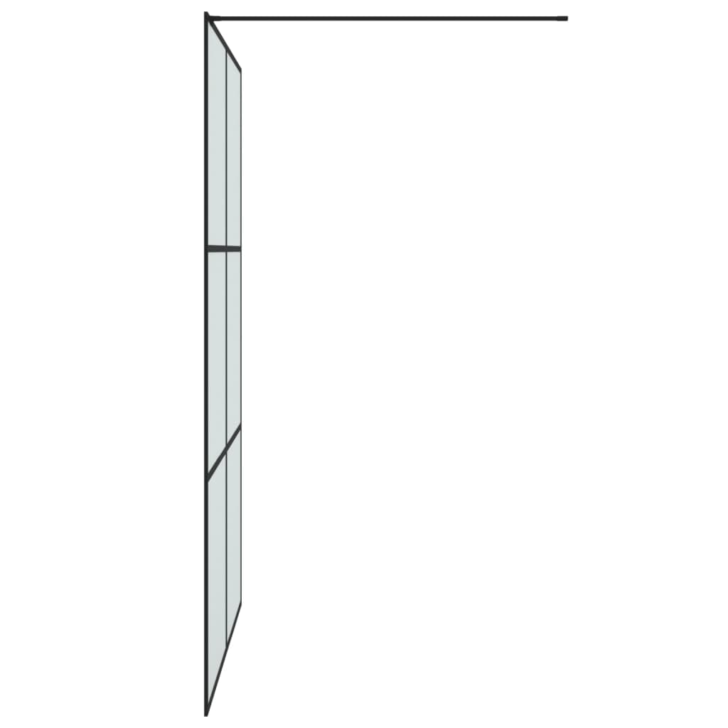 Inloopdouchewand 100x195 cm mat ESG-glas