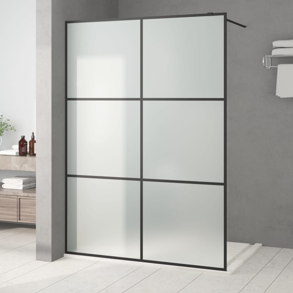 Inloopdouchewand 100x195 cm ESG-glas transparant en