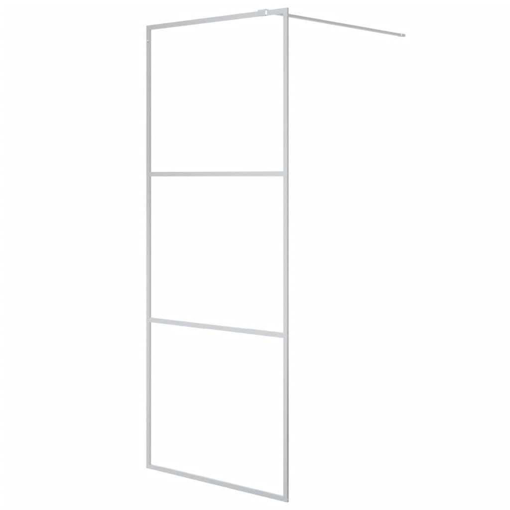 Inloopdouchewand 100x195 cm ESG-glas transparant en