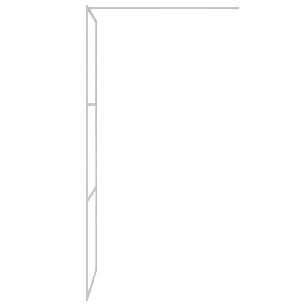 Inloopdouchewand 100x195 cm ESG-glas transparant en