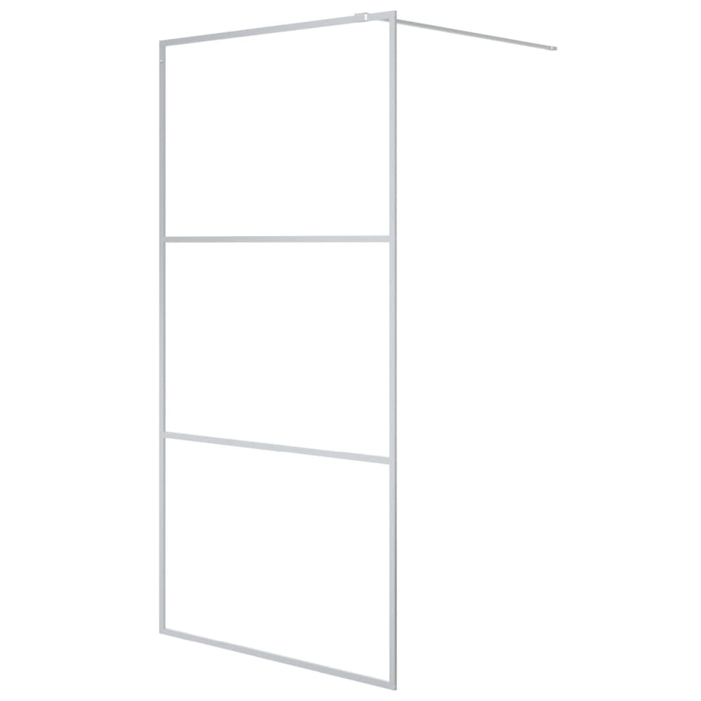 Inloopdouchewand 100x195 cm ESG-glas transparant en