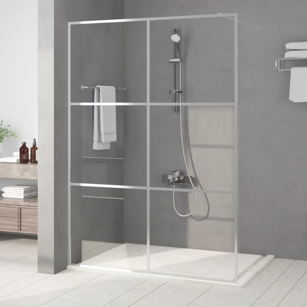 Inloopdouchewand 100x195 cm ESG-glas transparant en