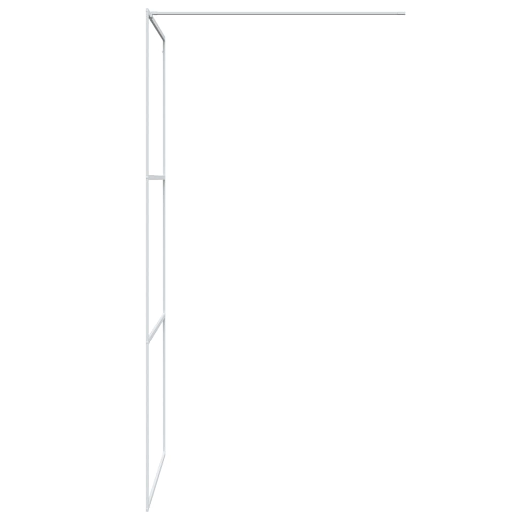 Inloopdouchewand 100x195 cm ESG-glas transparant en