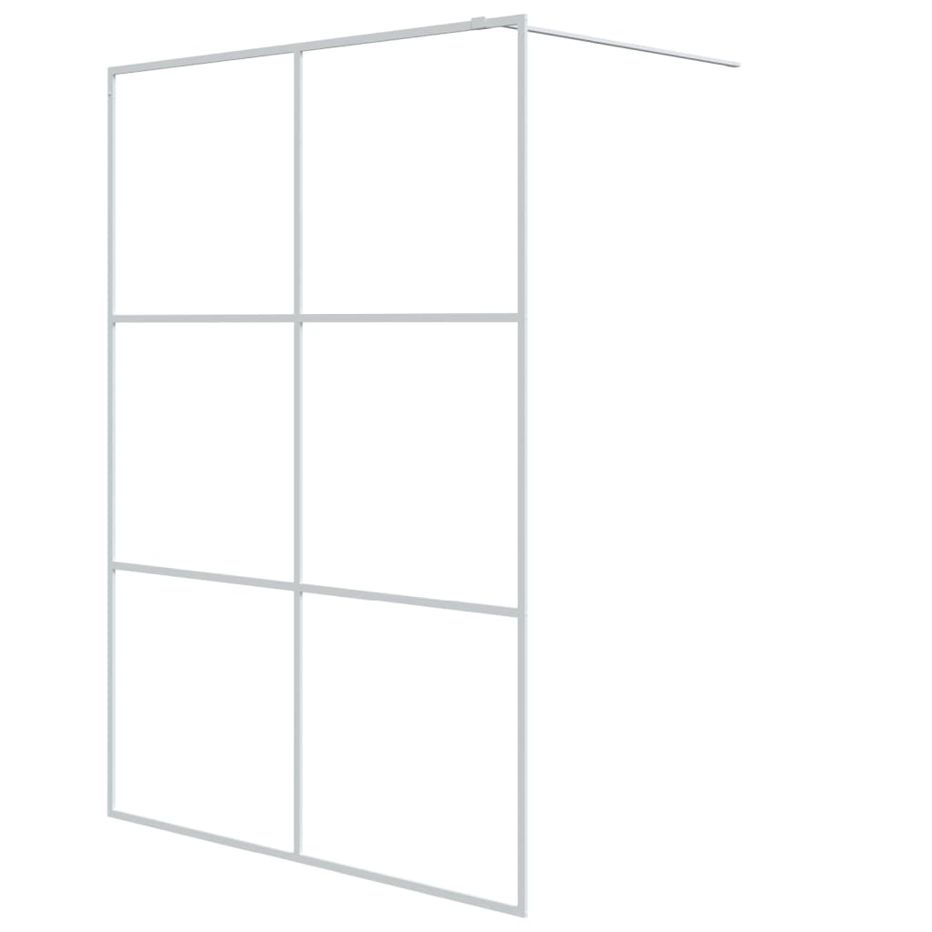 Inloopdouchewand 100x195 cm ESG-glas transparant en