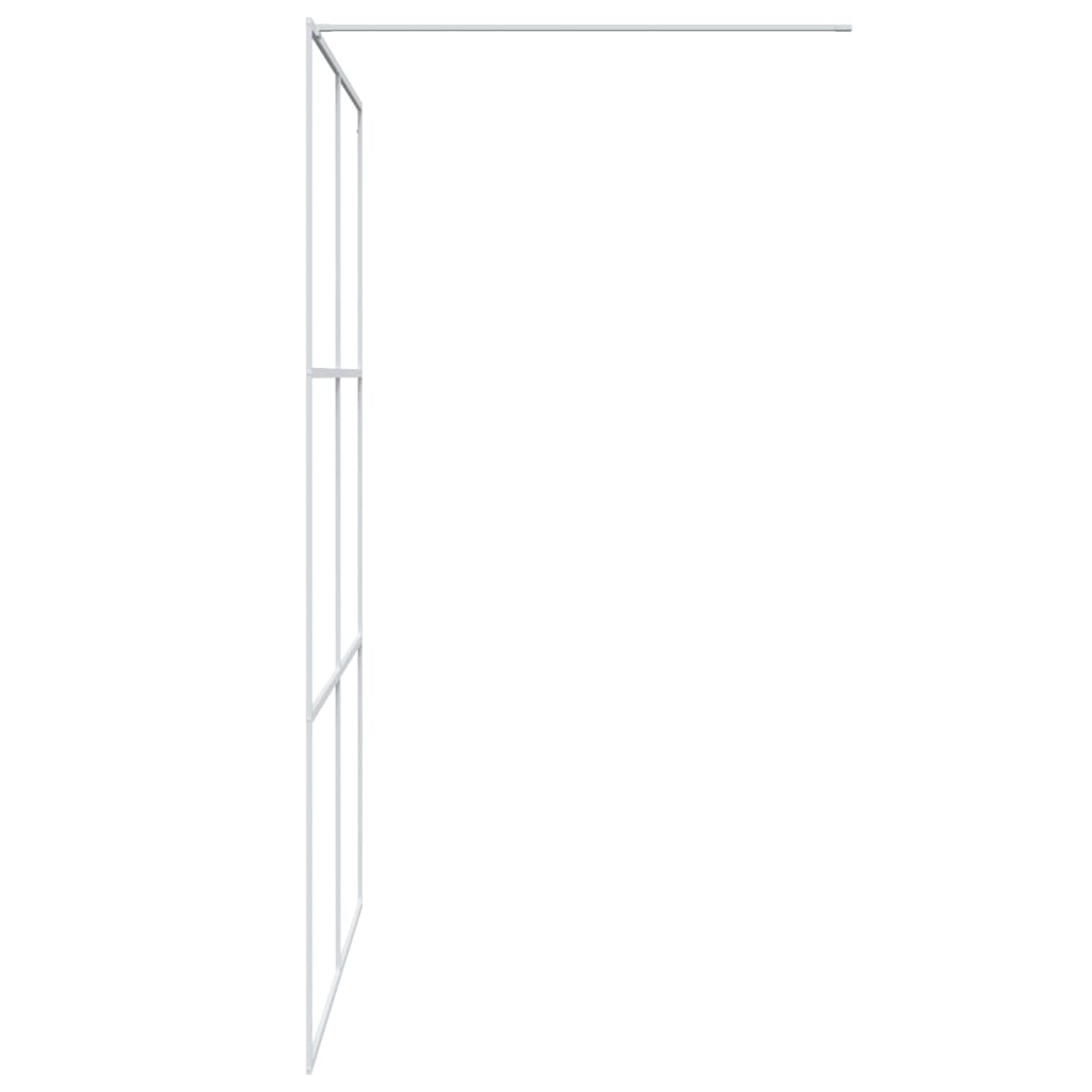 Inloopdouchewand 100x195 cm ESG-glas transparant en