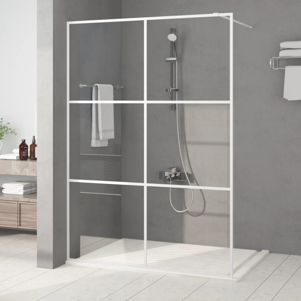 Inloopdouchewand 90x195 cm ESG-glas transparant en