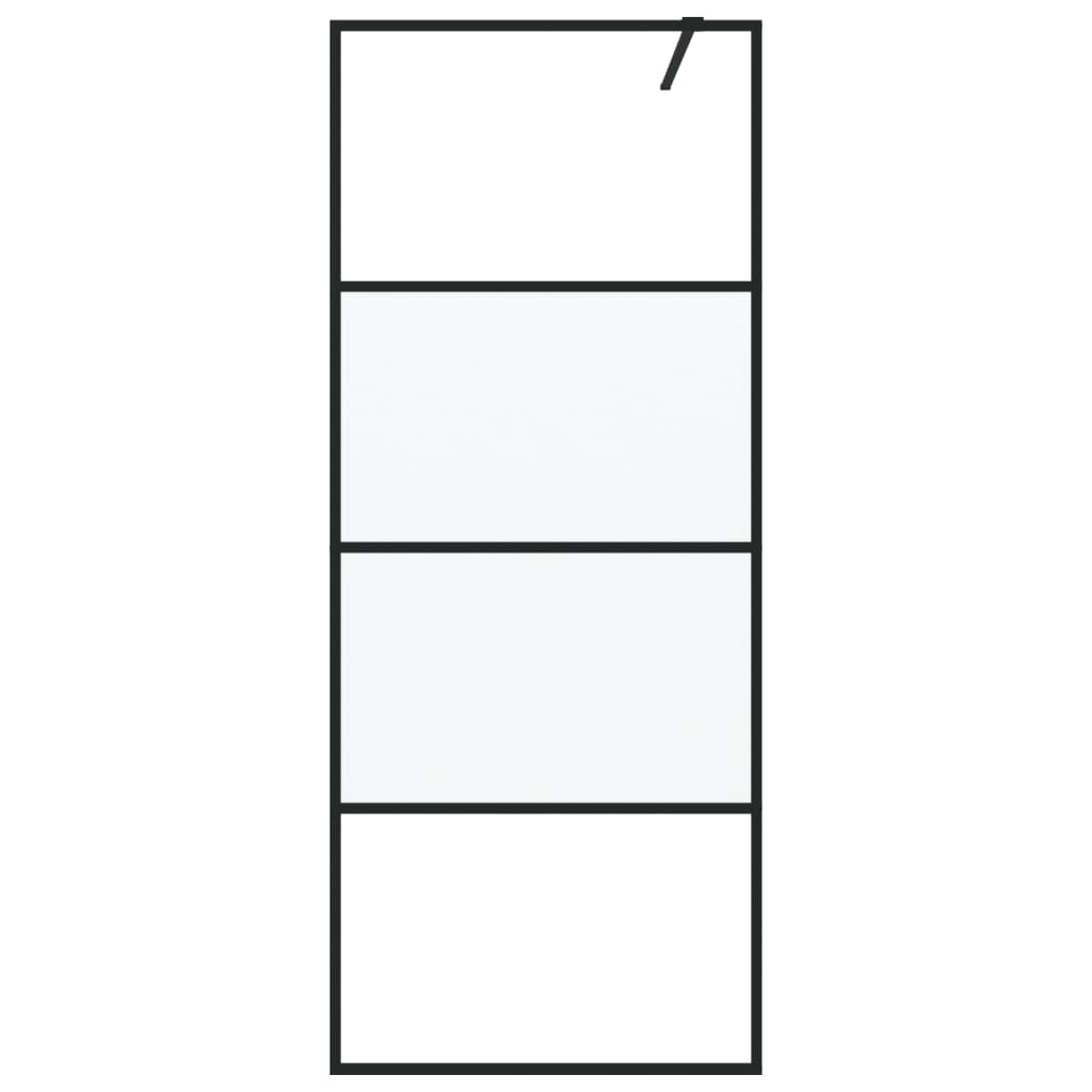 Inloopdouchewand 80x195 cm transparant ESG-glas