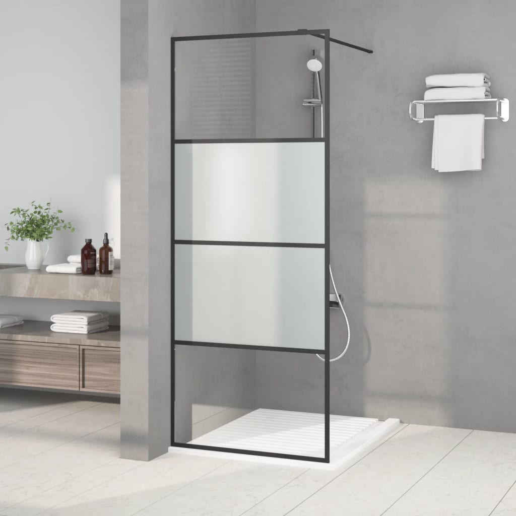 Inloopdouchewand 80x195 cm transparant ESG-glas