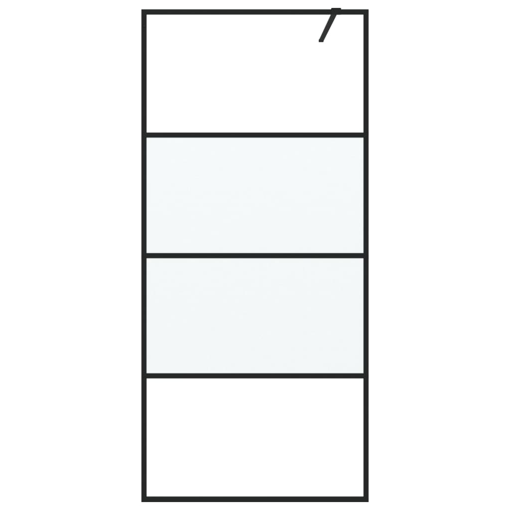 Inloopdouchewand 80x195 cm transparant ESG-glas