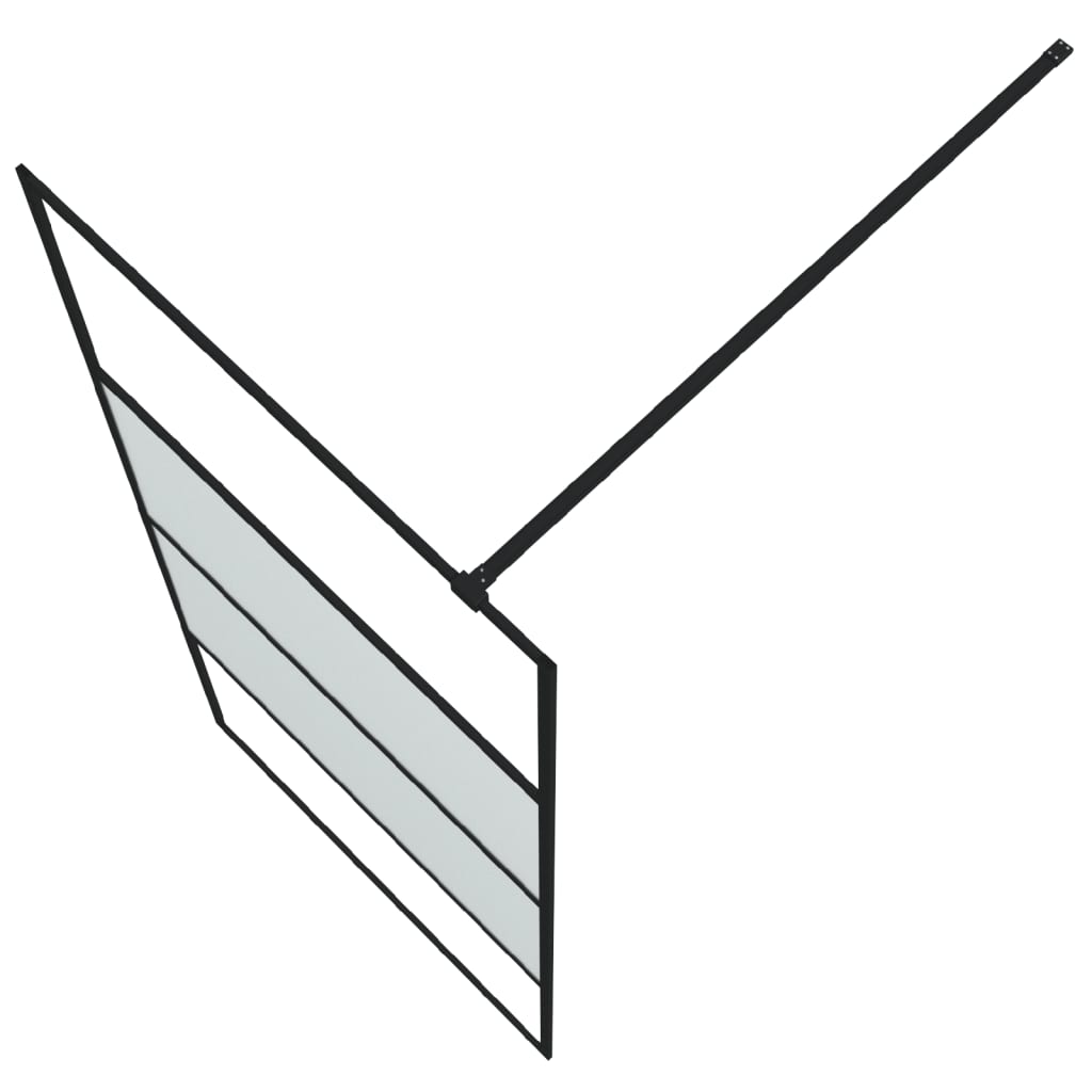 Inloopdouchewand 80x195 cm transparant ESG-glas