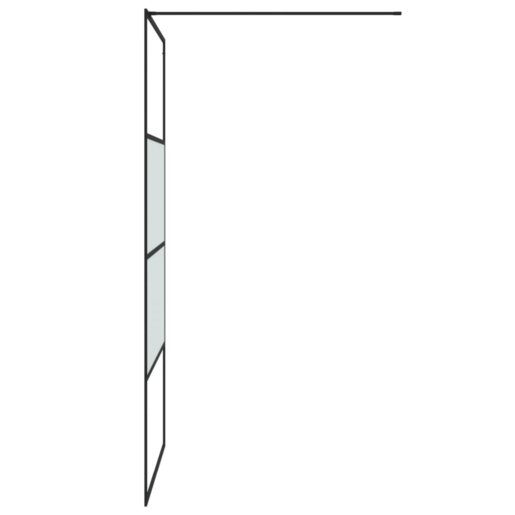 Inloopdouchewand 80x195 cm halfmat ESG-glas