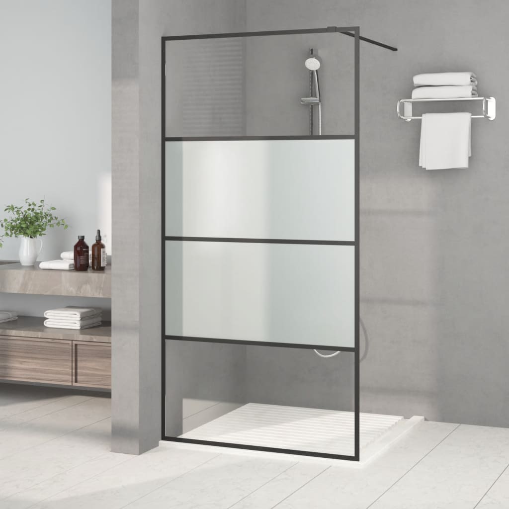 Inloopdouchewand 80x195 cm transparant ESG-glas