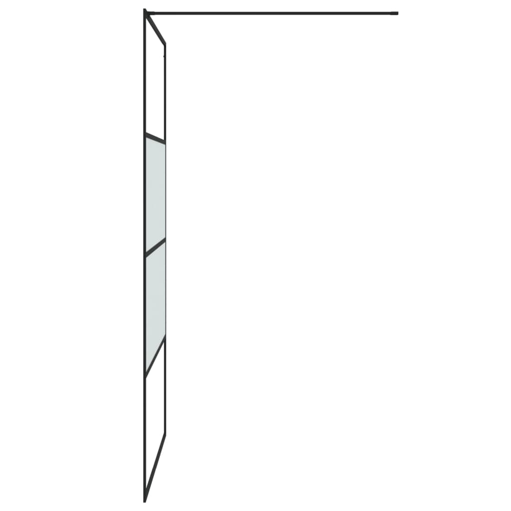 Inloopdouchewand 80x195 cm transparant ESG-glas