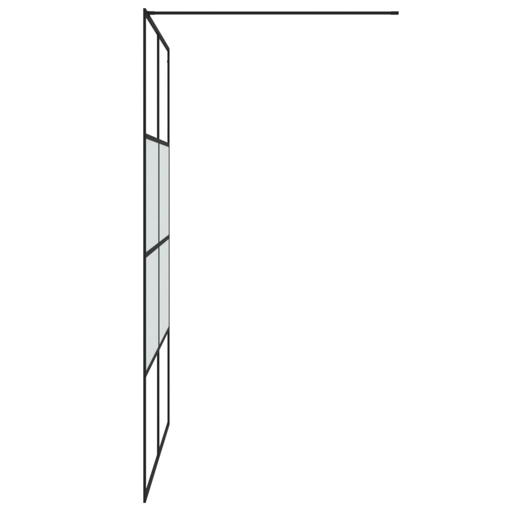 Inloopdouchewand 80x195 cm halfmat ESG-glas