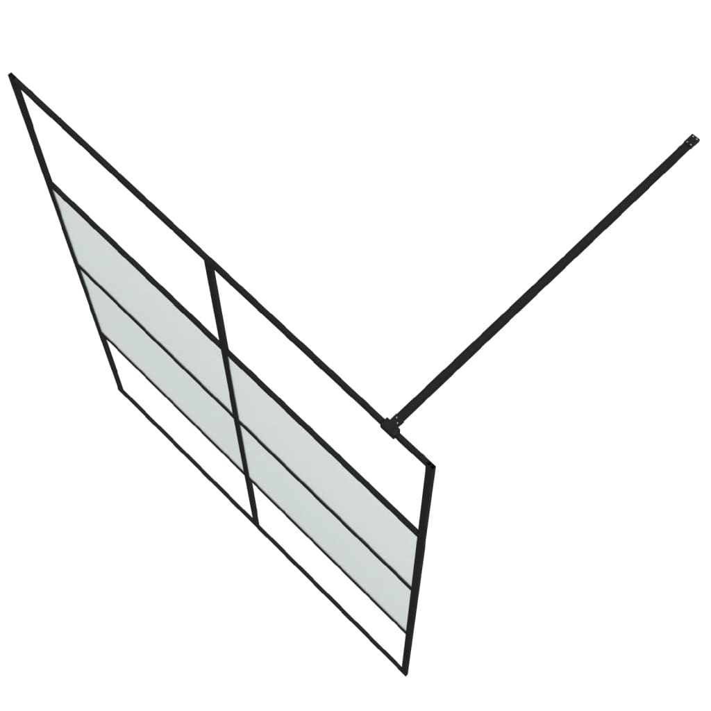 Inloopdouchewand 80x195 cm transparant ESG-glas