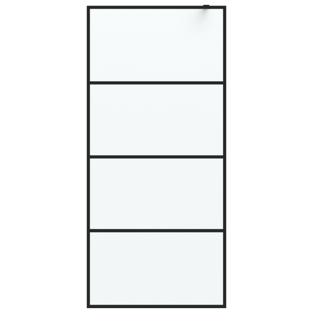 Inloopdouchewand 80x195 cm transparant ESG-glas