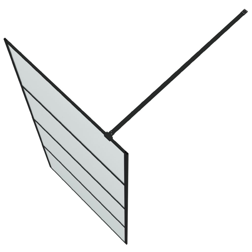 Inloopdouchewand 80x195 cm transparant ESG-glas