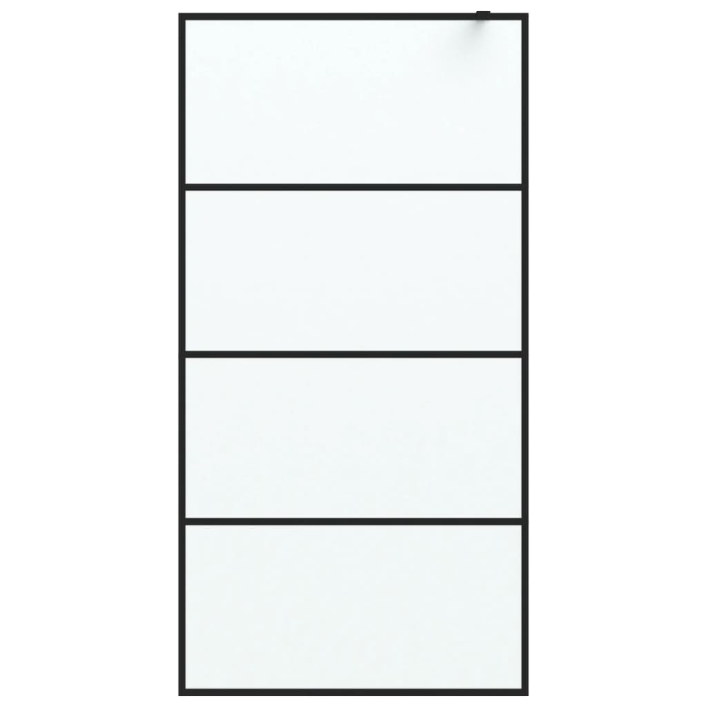 Inloopdouchewand 80x195 cm transparant ESG-glas