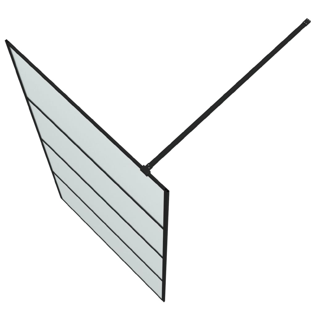 Inloopdouchewand 80x195 cm transparant ESG-glas