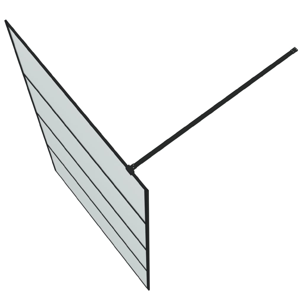 Inloopdouchewand 80x195 cm transparant ESG-glas