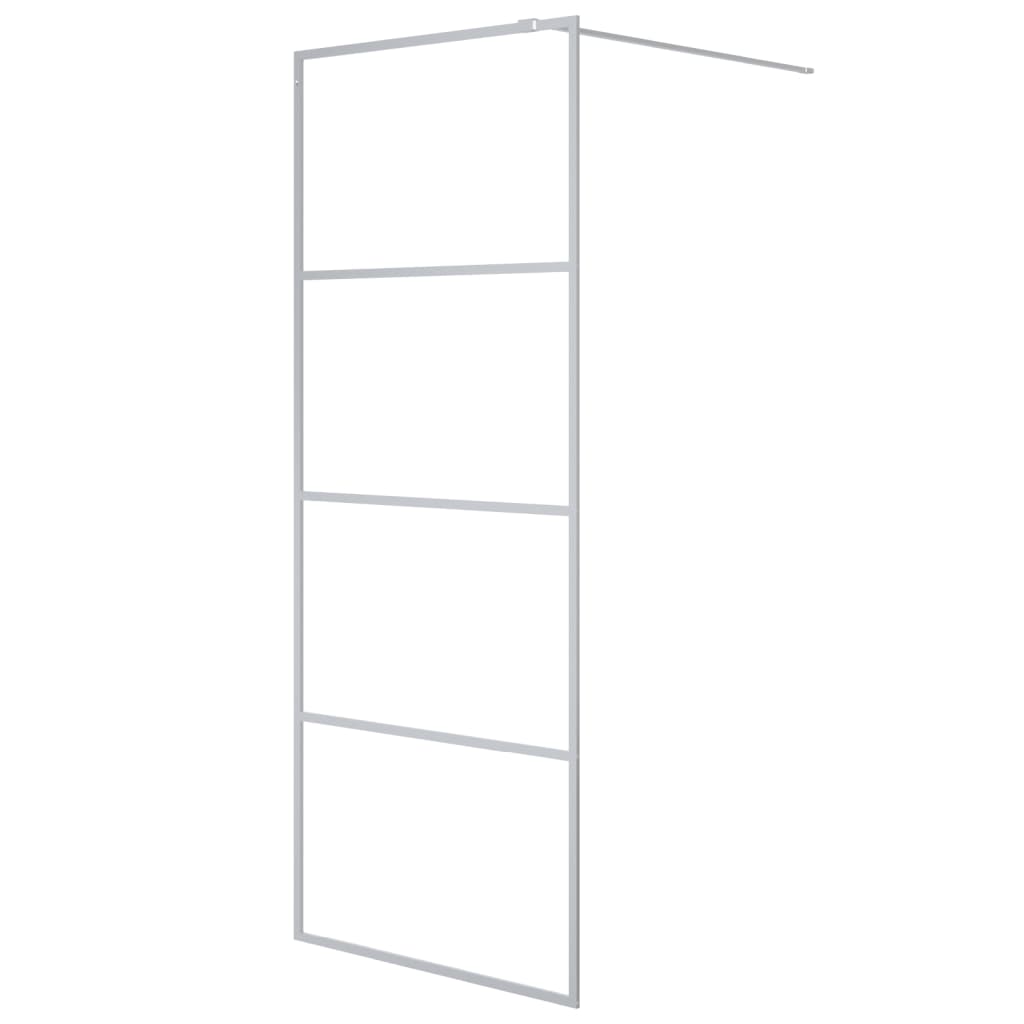 Inloopdouchewand 80x195 cm transparant ESG-glas