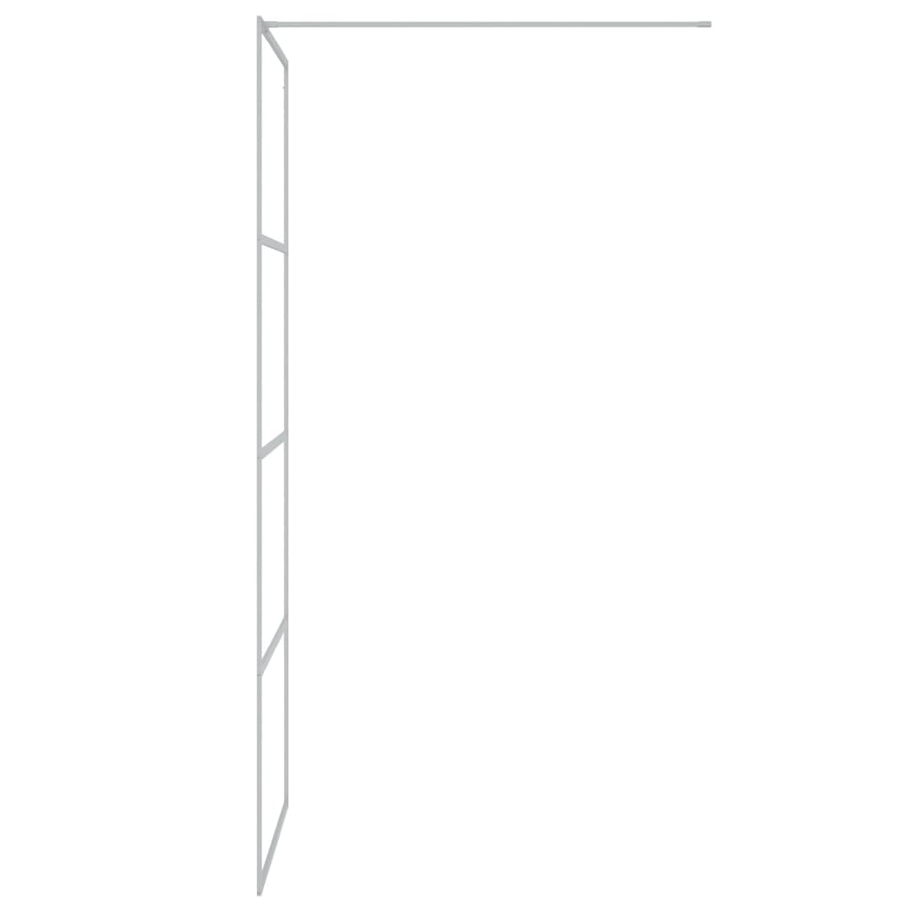 Inloopdouchewand 80x195 cm halfmat ESG-glas