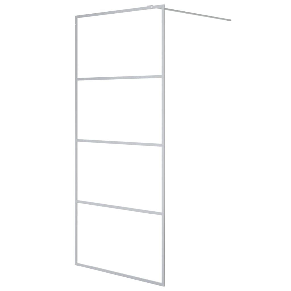 Inloopdouchewand 80x195 cm transparant ESG-glas