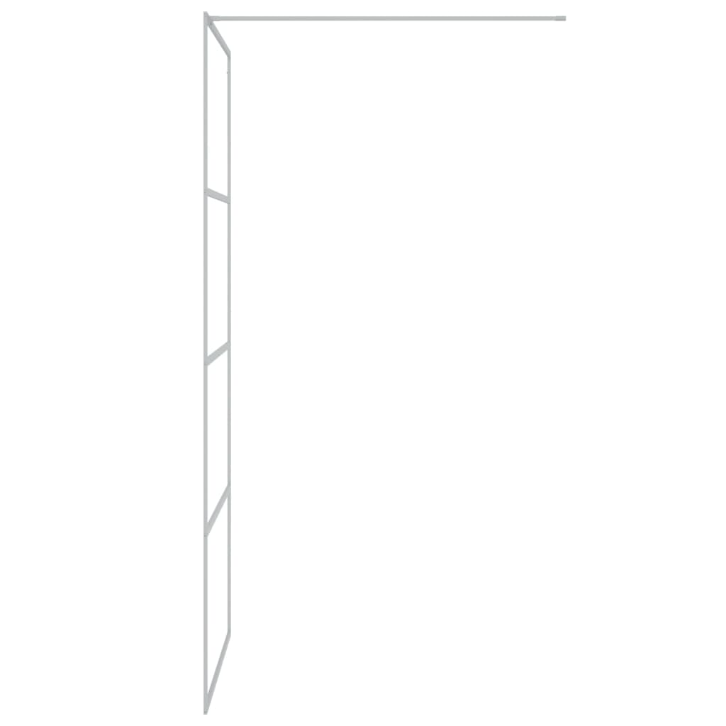 Inloopdouchewand 80x195 cm halfmat ESG-glas