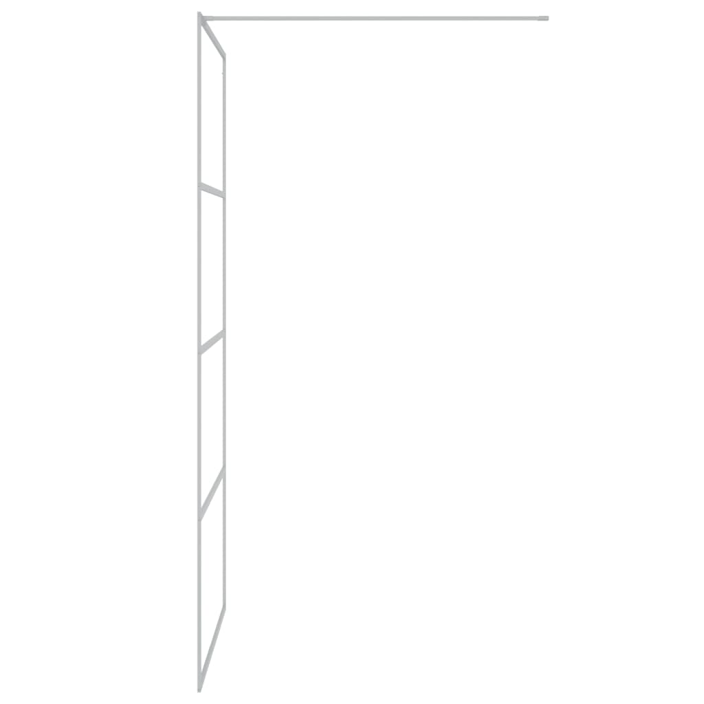 Inloopdouchewand 80x195 cm halfmat ESG-glas