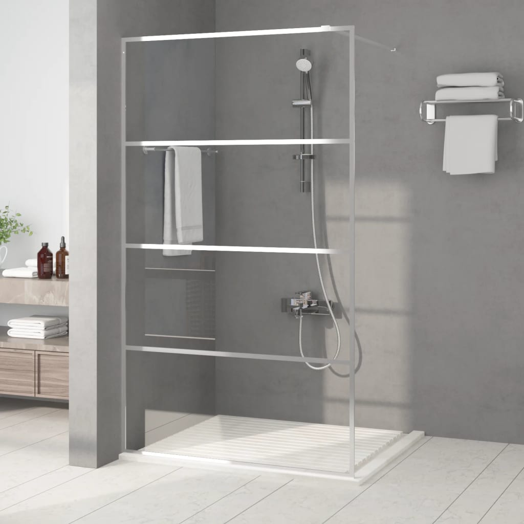 Inloopdouchewand 80x195 cm transparant ESG-glas